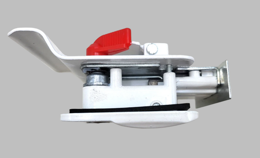 Jammy Cargo Trailer Door Lock w/4 Matching Keys, White (TDL01W)