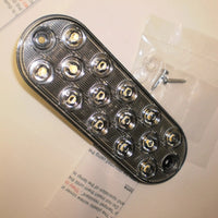 Two - Maxxima Low Profile White LED 6" Oval Reverse Backup Cargo Light (M63350-LOTOF2)