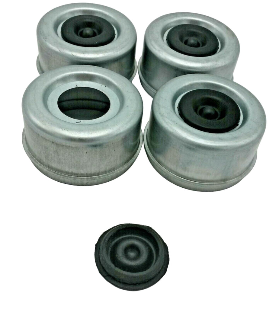 (DC275L-4) FOUR - 2.71-2.72 Trailer Axle Dust Cap Cup Grease Cover RV Camper EZ Lube