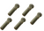 5 Pack of 1/2"-20 x 2" x 0.545" Knurl Press-In Trailer Wheel Stud Boat Hub (007-246-01-LOTOF5)