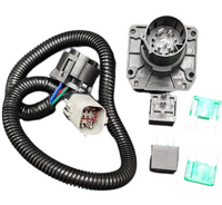 1999-2001 Ford Replacement OEM 7way Wiring Harness Rect. Connector 7 Way Plug & 2 Fuses and Relays (C55243)