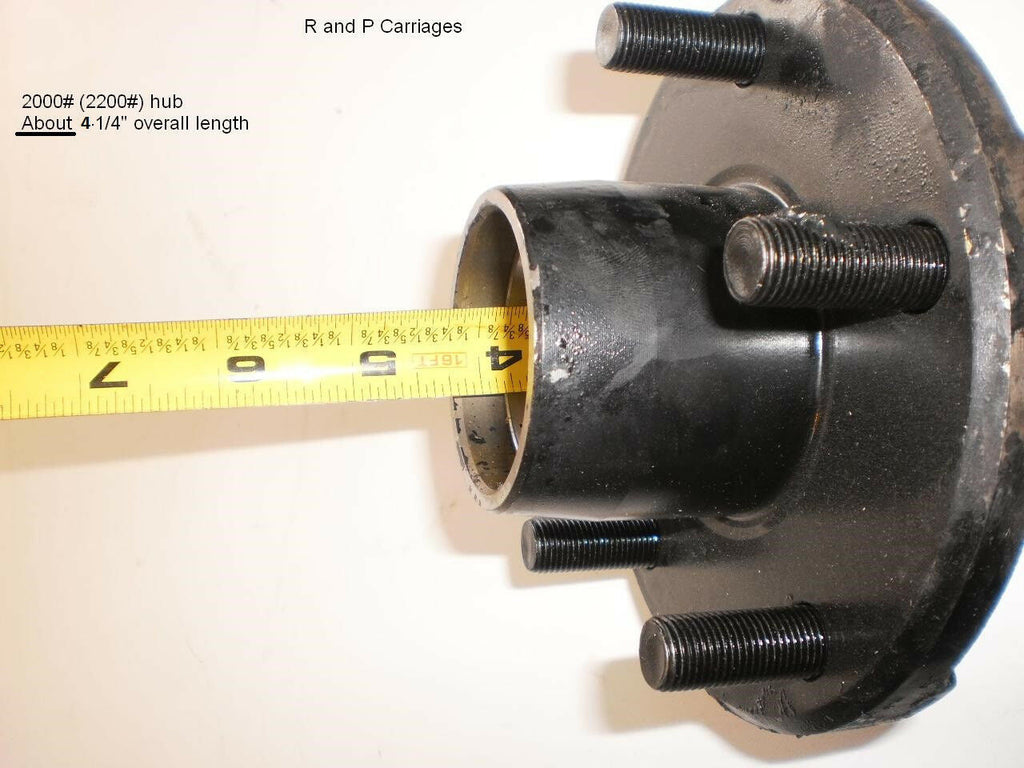 2000# 4 lug Idler Hub Trailer Axle Camper Dexter Axel 4 x 4" 2200 (88440-KIT)