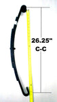 Leaf Spring Open Slipper 3 Leaf 26.25" 1300# Rated Hook End 1/2" Nylon Bushing (C-2)