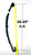 Leaf Spring Open Slipper 3 Leaf 26.25" 1300# Rated Hook End 1/2" Nylon Bushing (C-2)