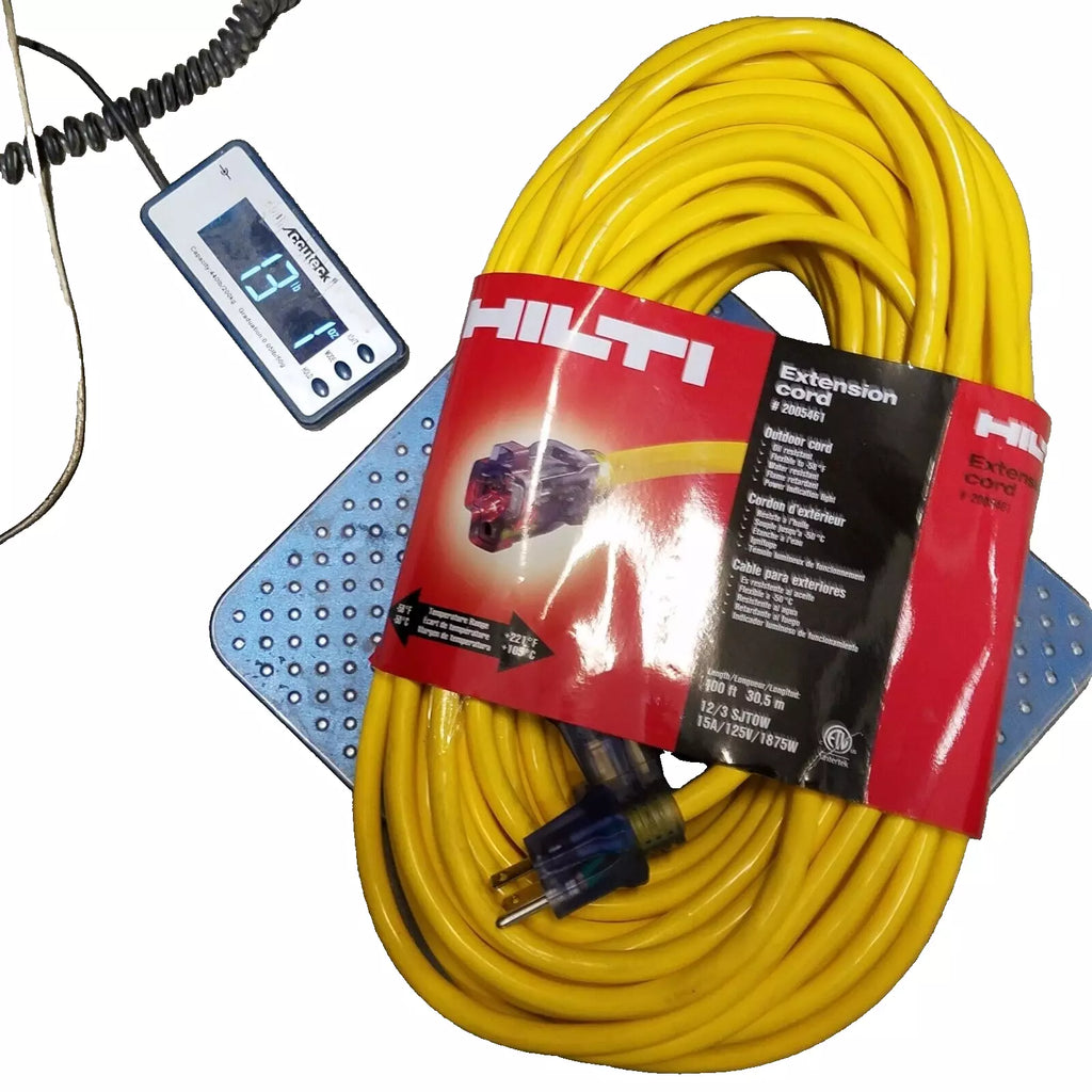 Outdoor Extension Cord, With Power Indication Light, 100' Long, 12/3 SJTOW (2005461)