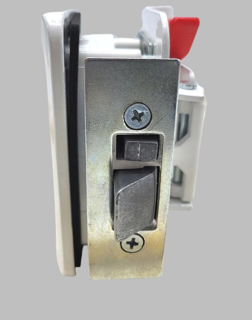 Jammy Cargo Trailer Door Lock w/4 Matching Keys, White (TDL01W)