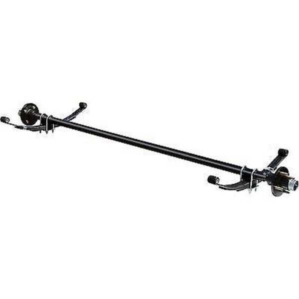 NEW 2000# Trailer Axle- Dexter 54" Hub Face with 25.25" Springs on 4x4 Lug Hubs (2000-54-COMPLETE)