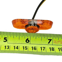 Jammy Oval P2 Rated 1-LED Surface Mount AMBER Lens Trailer Marker Light (J-57-A)