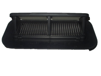 Two Way Vent with Black Plastic Trim Grommet Trailer Camper RV Horse Trailer (2WV-B + TR-1.5-B)