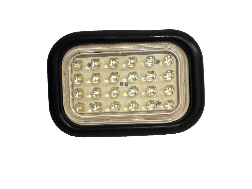 White/Clear  24 LED Light Back Up RV Trailer Truck 3x5 Reverse BRIGHT (J-35-CK)
