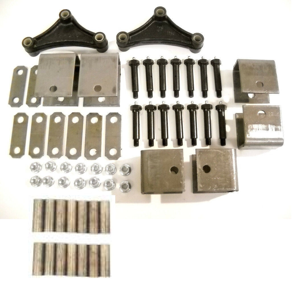 Tandem Axle Spring Hanger Kit Suspension 6-1/8" w/ Wet Bolts EQ-356 3500-7000 (SHK-TA-WB-356E)