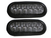 TWO 6" oval White LED Back Up Tail Reverse Light TecNiq Trailer RV USA (T66-WCRT-1-KIT-LOTOF2)