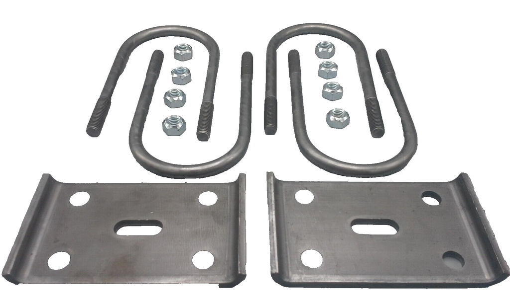 9000# Dexter Trailer U-Bolt Kit 8.5" x 4" Wide x 5/8" with Tie Plates and Nuts (UBK-9000-R)
