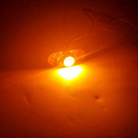 Jammy Oval P2 Rated 1-LED Surface Mount AMBER Lens Trailer Marker Light (J-57-A)