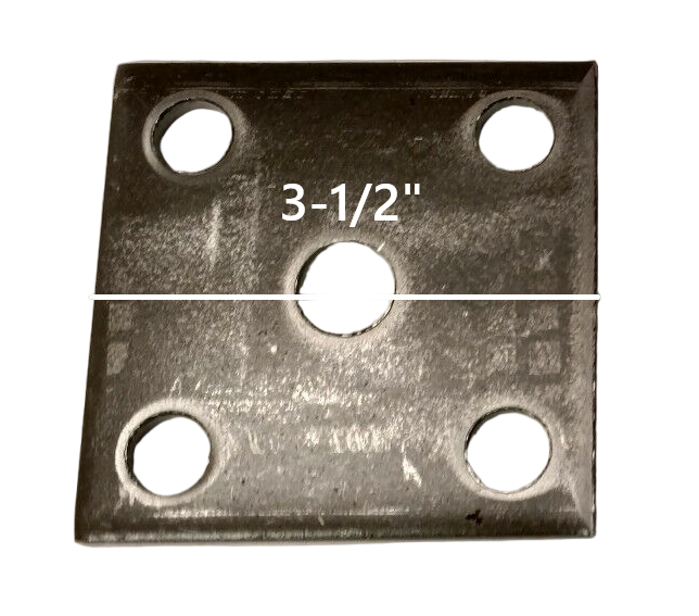 (4) Four 1-3/4" Round U-bolt kit 4 1/4" Long w/Nuts 2000 Trailer Axle Spring Axel (UBK-2000-R)