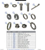 10k Short Lippert Hub/Drum Kit with Bearings, Seal, Lug Nuts, Seal, and Oil Cap (791399-KIT)