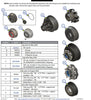 10k Short Lippert Hub/Drum Kit with Bearings, Seal, Lug Nuts, Seal, and Oil Cap (791399-KIT)