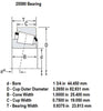 10k Short Lippert Hub/Drum Kit with Bearings, Seal, Lug Nuts, Seal, and Oil Cap (791399-KIT)