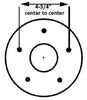 3500# Spindle End Kit with Flanged #84 Spindle 5x5 Hub Bolt Pattern (STUB-84FZ-550-H)