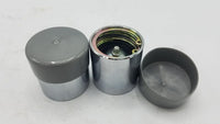 1 Pair 3500# Chrome Bearing Buddy Protectors 1.98" with Bras RG07-040 (BP-198-1P)