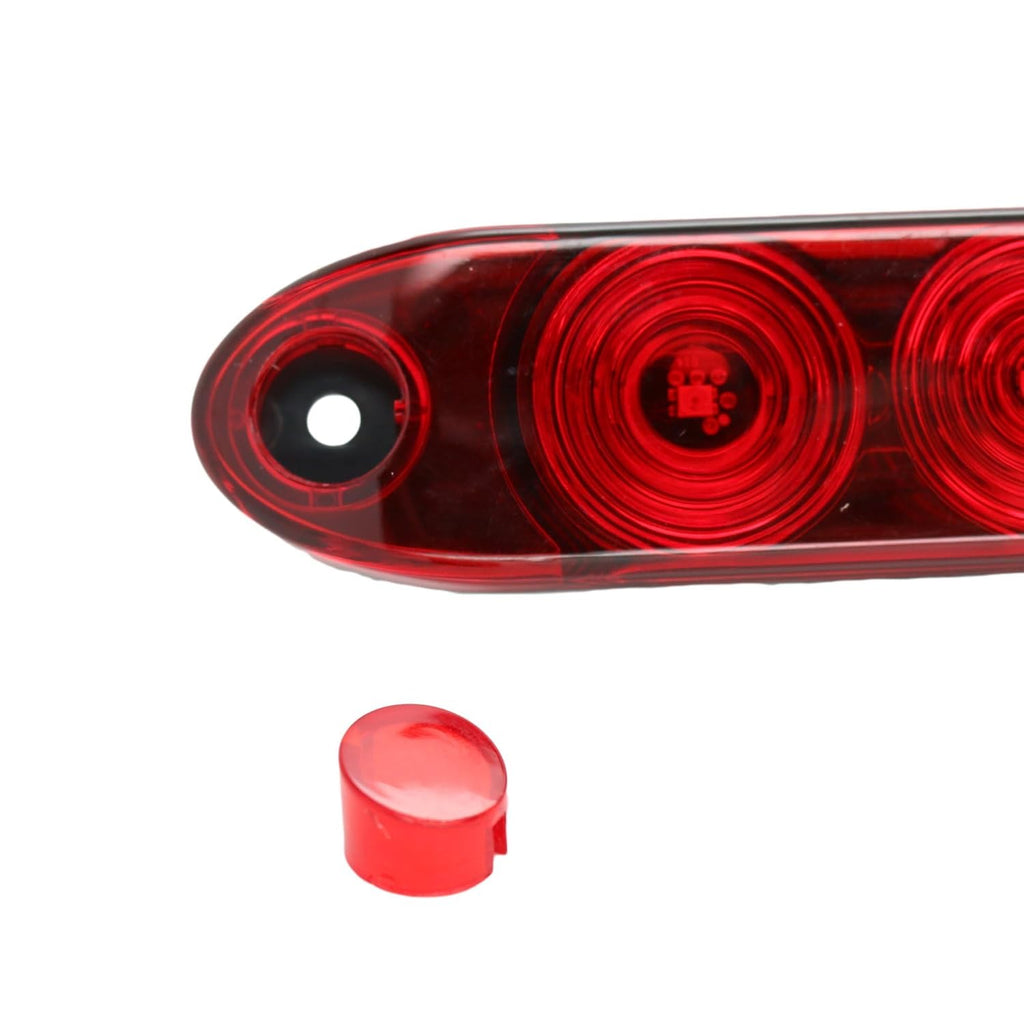 15" Slimline Low Profile Red LED Stop Turn Tail Lights RV Trailer Truck USA (T10-RR00-1)