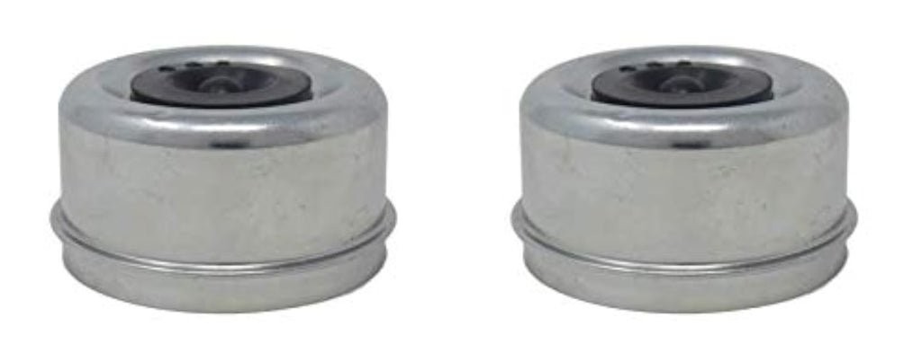 Pair of 2000 3500 1.98 Trailer Axle Dust Cap Cup Grease Cover RV Camper EZ Lube (DC-200L-2)