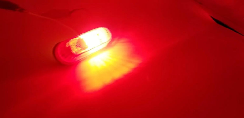 Red 3" Incandescent Self-Grounding Marker Clearance Light Trailer (J-500-R)
