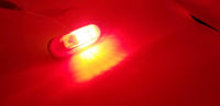 Red 3" Incandescent Self-Grounding Marker Clearance Light Trailer (J-500-R)