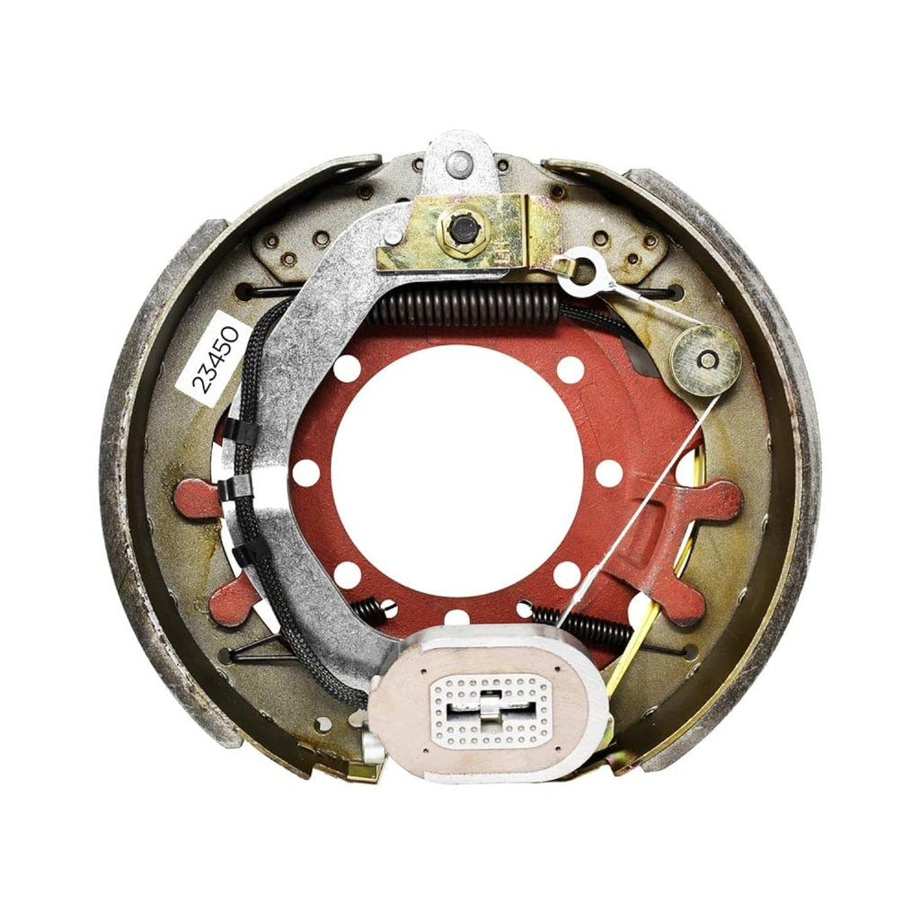 LEFT- 12-1/4"x3-3/8 Genuine Dexter Electric Brake Backing Plate 10K GD Trailer (023-450-00)