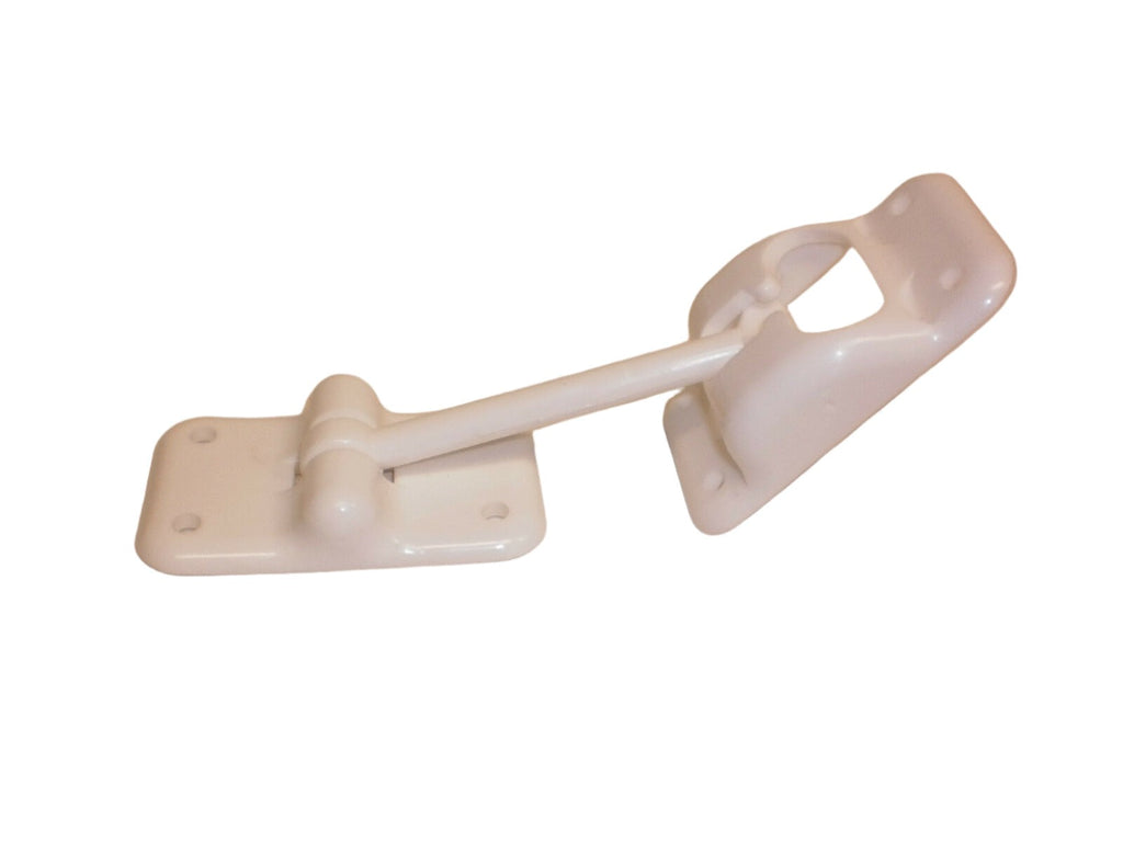 3.5" White Trailer Door Catch Hold Back Holder Keep Hook RV Camper Cargo 3 1/2   (MD470W)