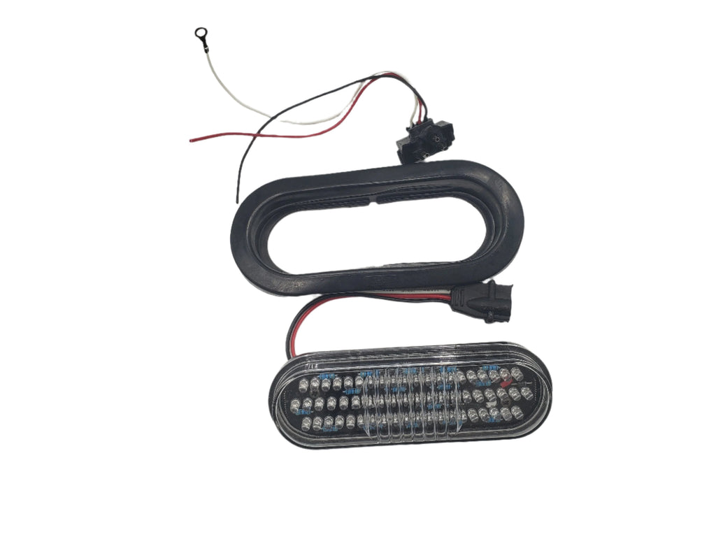 Kaper II 6-Inch Oval Red LED Trailer Tail Light Kit – 60 Diode, 3-Pin Plug & Rubber Grommet (1T-L16RI-KIT)