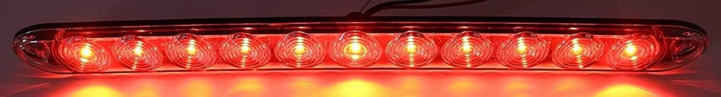 15" Low Profile Red Clear LED Stop Turn Tail Light RV Trailer Truck USA (T10-RC00-1)
