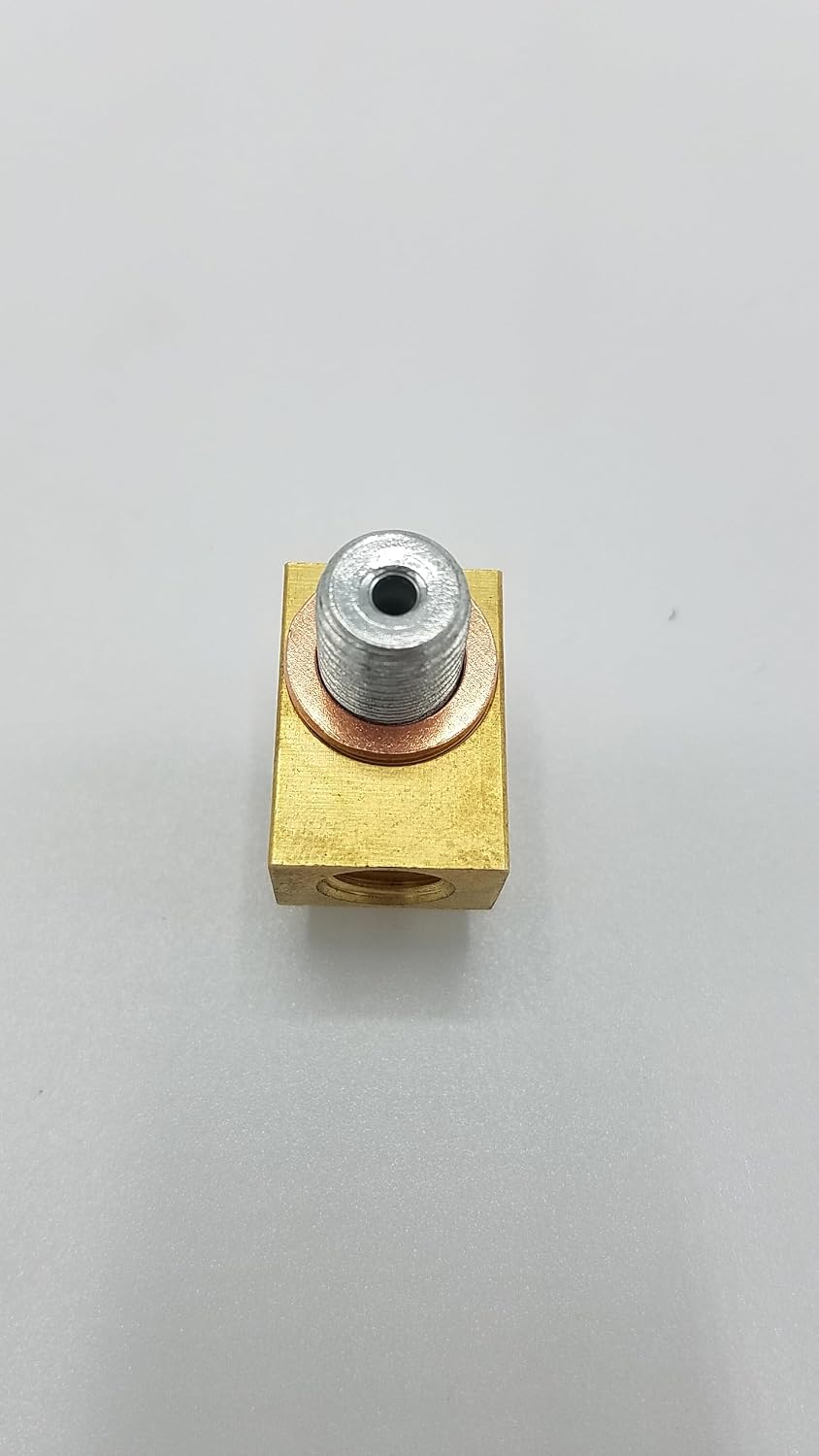 Banjo Bolt, Brass Block &amp; 2 Copper Washers — 7/16-20 Brake Caliper Trailer Kit (32275U+32307U+2x32230U)