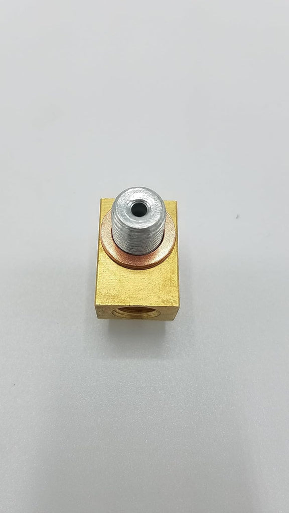 Banjo Bolt, Brass Block &amp; 2 Copper Washers — 7/16-20 Brake Caliper Trailer Kit (32275U+32307U+2x32230U)
