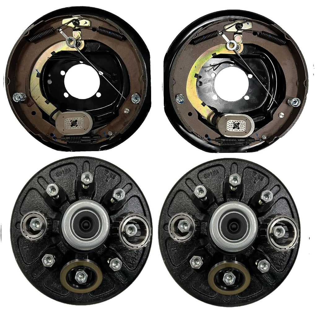 Add Brakes & Hub/Drum Kit – 7,000 lb Trailer Axle – 12" x 2" Self-Adjusting Electric Brakes – 8 on 6.5" – 1/2"-20 Studs (92865-B-FSA-IMP)