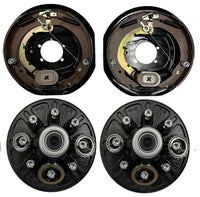 Add Brakes & Hub/Drum Kit – 7,000 lb Trailer Axle – 12" x 2" Self-Adjusting Electric Brakes – 8 on 6.5" – 1/2"-20 Studs (92865-B-FSA-IMP)