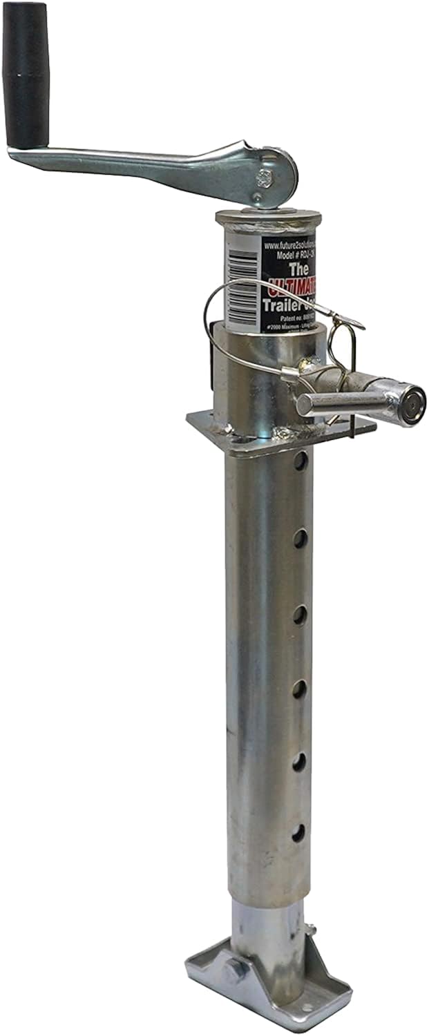 The Ultimate Rapid Adjusting Drop Leg Top Wind 2000# Trailer Jack  (322-RDJ-2K)