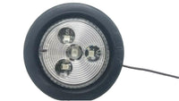 2" Amber/Clear Round Sealed Clearance Marker Light 4 LEDGrommet Mount Trailer RV (J-15-AKC)