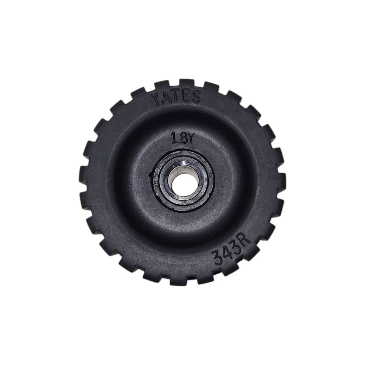 Yates Heavy-Duty Ribbed Wobble Roller | Non-Slip Boat Trailer Roller (343R-6P)