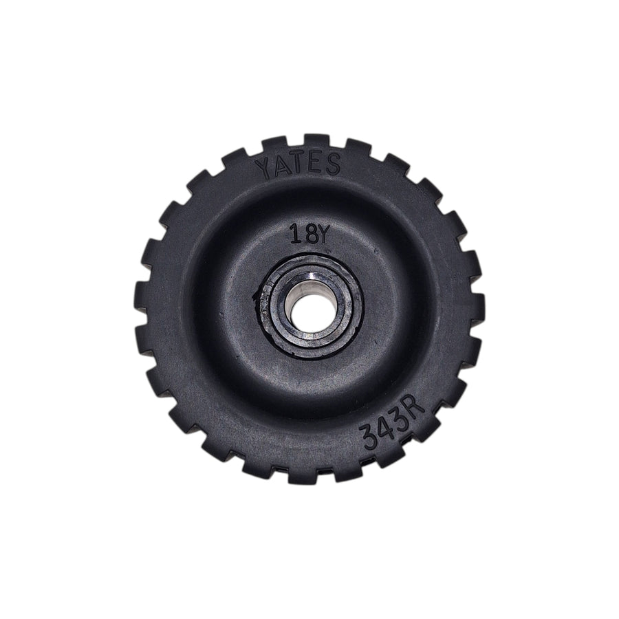Yates Heavy-Duty Ribbed Wobble Roller | Non-Slip Boat Trailer Roller (343R-6P)