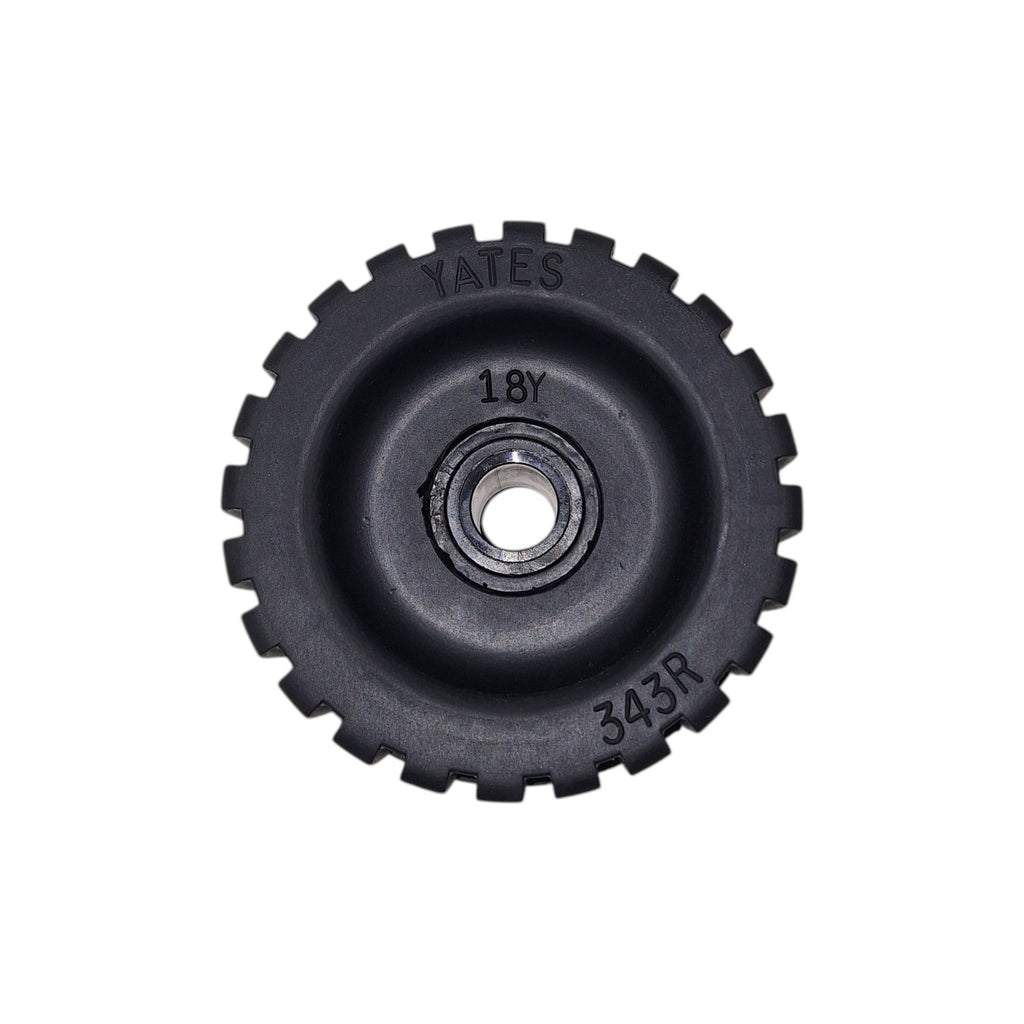 Yates Heavy-Duty Ribbed Wobble Roller | Non-Slip Boat Trailer Roller (343R-6P)