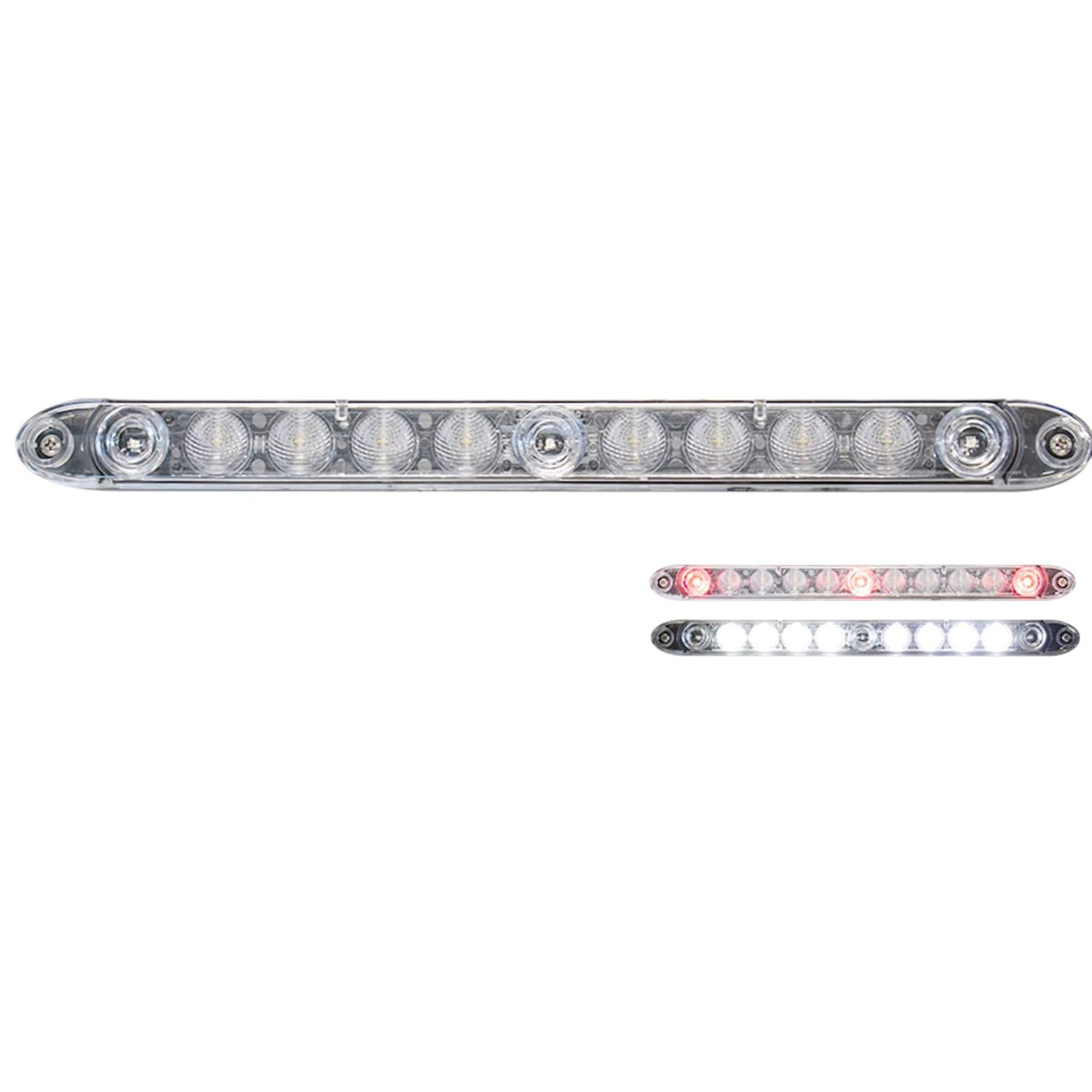 TecNiq 15" LED - T14 - Red ID Bar & White Load Lamp Combo Trailer Light (T14-RW00-1)