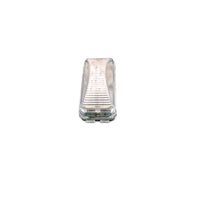 Maxxima 1" x 2.5" Red Clear LED Marker Light 2 Prong Snap In (M20320RCL)