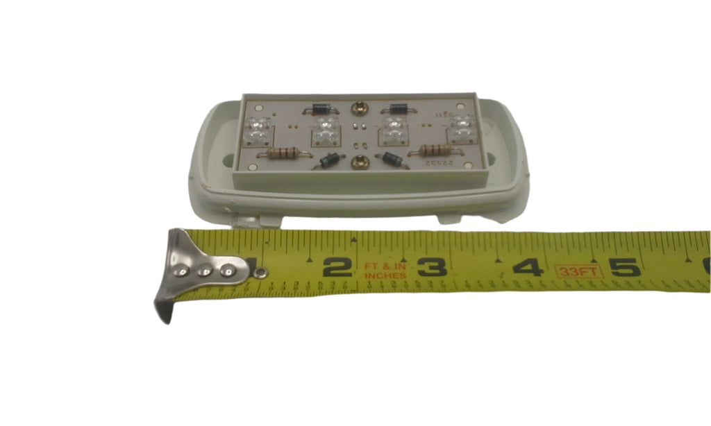 Bargman Side Marker Light LED Amber Clearance Reflex 2-1/2" x 1-1/4" Fits Various Trailers Long-Lasting and Energy-Efficient (47-58-032)