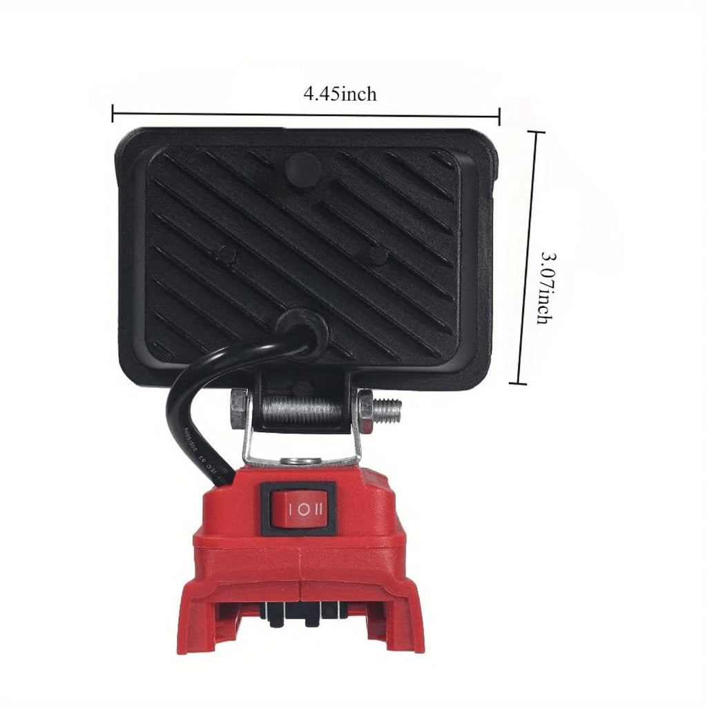 3" Cordless LED Work Light with Dual USB Charger For Milwaukee 18V Li-Ion Batteries 2 Light Modes 1000 Lumens Adjustable Angle (M18WLCH)