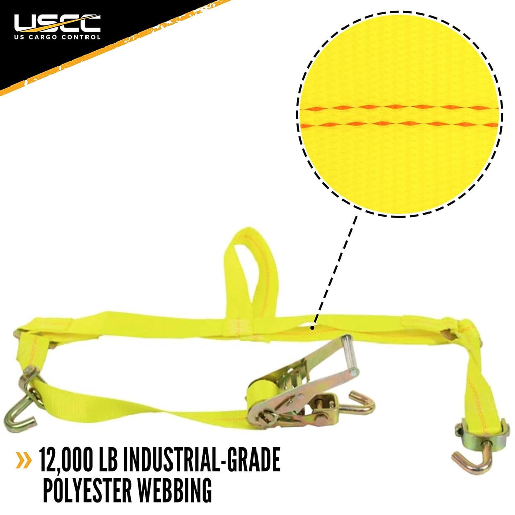 Cargo Control Tie Down Ratchet Straps with Swivel Hooks & Ratchets for E Track (WNTH24)