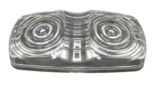 Jammy 2 x 4 White LED Bullseye Marker Light Lens Only (J-325-C-LENS)