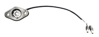 Tecniq License Plate Light Black Bracket  3/4" Mounting Hole w/ .180 Bullets (L34-WB9B-1)