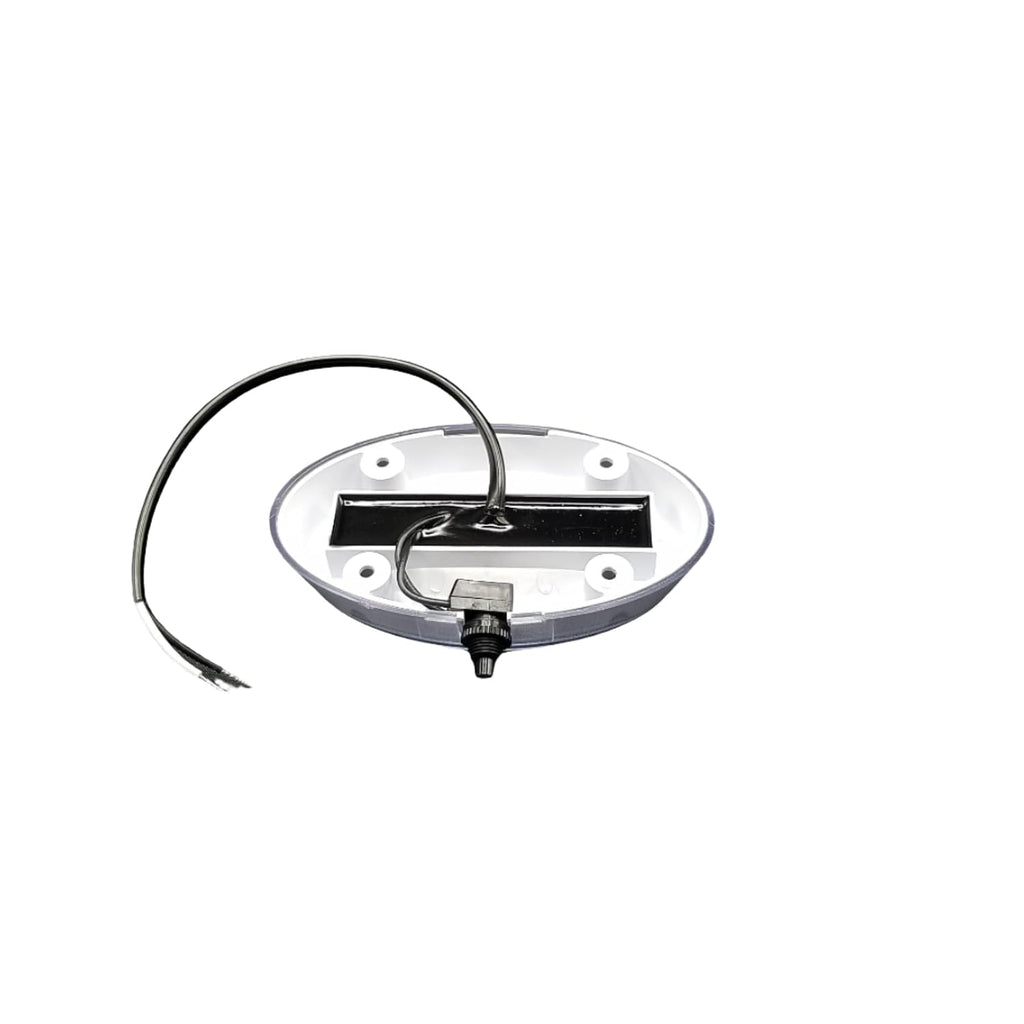 Interior Light, Surface Mount, Oval, White Base, On/Off Switch, Natural White, 6 LEDs, 4.75" x 2.75" x 1.125"