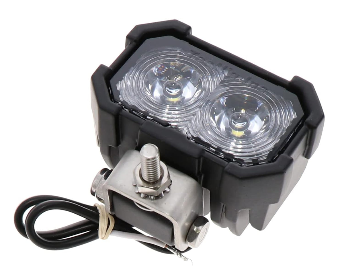 Tecniq Steel-Head Flood Light 2 LED Heavy Duty Work Lighting Powdercoated USA (P02-WBFP-1)